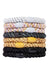 Silver, Black and Gold Hair Ties by L. Erickson, thick Grab and Go hair bands for thick hair