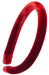 1/2" Padded Velvet Headband, Claret Maroon Red, L. Erickson USA