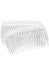 Clear Hair Comb Pair, France Luxe 18 tooth French Side Combs, Transluscent
