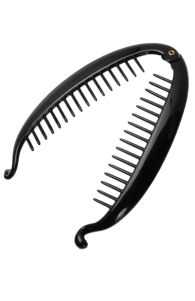 Banana hair clip, open view, by France Luxe