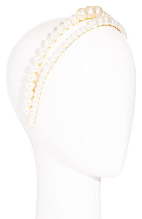 Vintage Style Pearl Headband 2-Pack by L. Erickson
