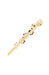 Gold wide bobby pin with crystals, L. Erickson