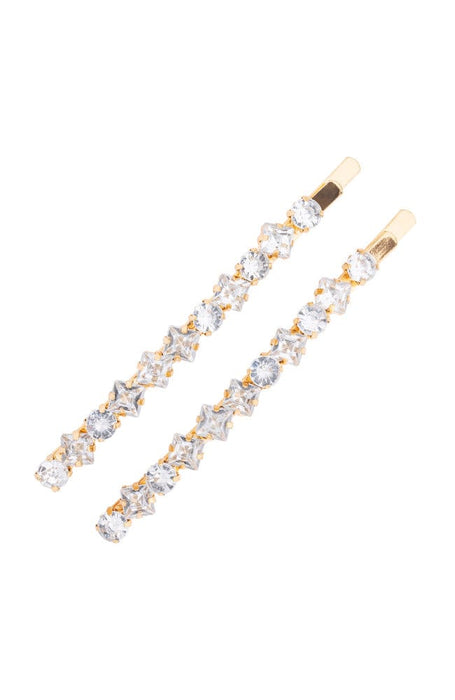 2 pack of Crystal embellished bobby pins by L. Erickson