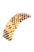 France Luxe large, checkered tortoise and ivory barrette for women - Rectangle Volume Barrette, Damier.