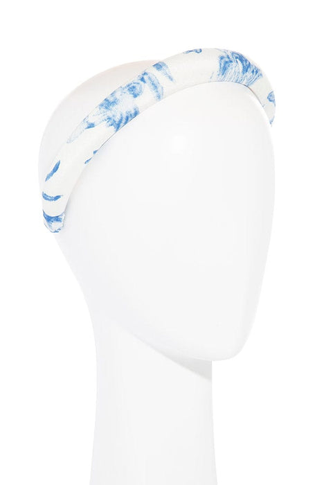 1" Padded Headband - Delft Floral
