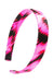 L. Erickson USA 1" Ultracomfort Headband - Digital Blur Pink, Silk Charmeuse