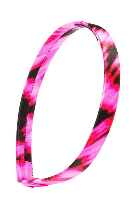 L. Erickson USA 1/2" Ultracomfort Headband - Digital Blur Pink, Silk Charmeuse