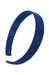 1" Ultracomfort Wide Headband, Navy Blue Silk Dupioni, L. Erickson USA