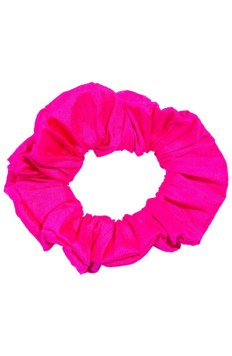 L. Erickson USA Medium Pony/Scrunchie - Sorbet Pink, Silk Dupioni
