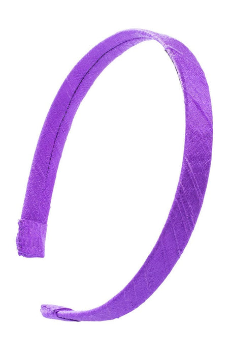 L. Erickson USA 1/2" Ultracomfort Headband - Dupioni Violet Purple, Silk Dupioni