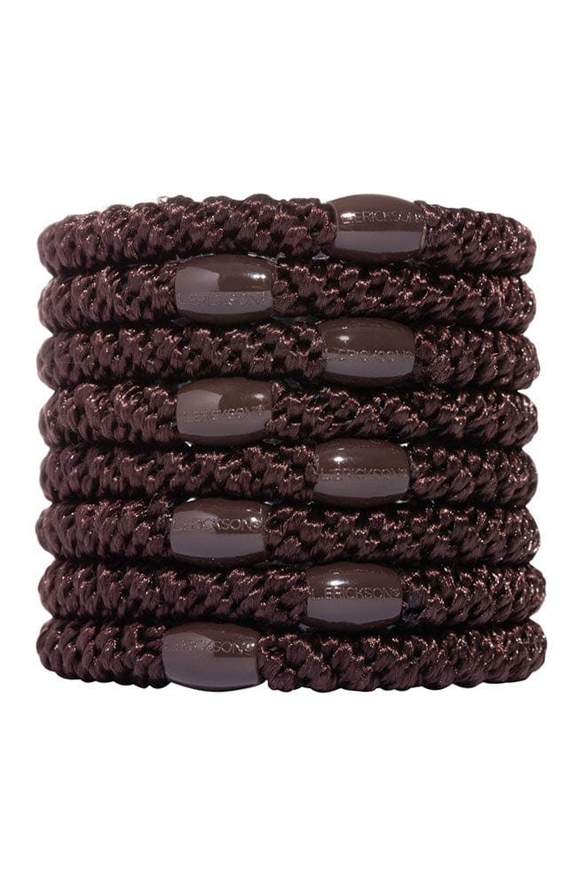 Dark brown thick hair ties. Grab &amp; Go Ponytail holders by L. Erickson