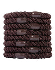 Dark brown thick hair ties. Grab & Go Ponytail holders by L. Erickson