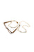 Aquamarine and gold eyeglass chain