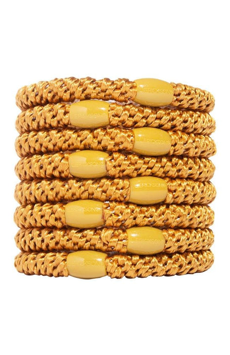 Thick, gold hair ties by L. Erickson, 8 pack