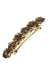 Golden shadow crystals on gold tone French barrette clasp, L. Erickson