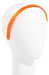 L. Erickson USA 1/2" Ultracomfort Headband - Silk Charmeuse Orange, Silk Charmeuse, alternate view