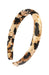 L. Erickson USA 1" Leopard print Silk Padded Headband - Kenyan Leopard