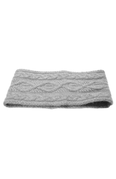 Grey Cashmere Winter Headband, bandeau style, L. Erickson