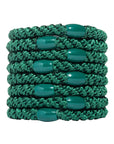 Hunter Green Hair Ties by L. Erickson, thick Grab and Go hair bands for thick hair