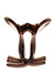 Nacro Mocha Brown Hair Claw, Couture Jaw by France Luxe, Side view