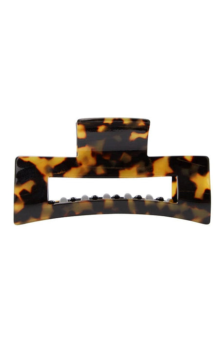 France Luxe Claw Clip, Rectangle Cutout Jaw, Tokyo color, front view