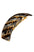France Luxe large, golden sand and rich brown barrette for women - Rectangle Volume Barrette, Lasco.