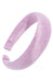 Lavender Purple 1 1/2" Wide Padded Headband, 100% Silk Linen Matka, by L. Erickson USA