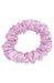 Small Matka Lavender Scrunchie Hair Tie, Natural 100% Silk Linen, by L. Erickson USA