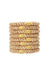 Thick, metallic gold hair ties by L. Erickson, 8 pack