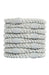 Thick, metallic silver hair ties by L. Erickson, 8 pack