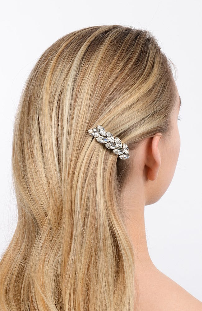 Small Ivy Crystal Barrette