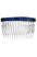 Nacro Ocean Blue Side Hair Comb, made in France by France Luxe