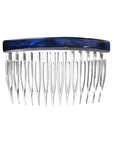 Nacro Ocean Blue Side Hair Comb, made in France by France Luxe