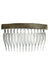 Slate Grey Side hair comb, made in France by France Luxe