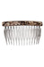 Onyx Faux Shell Side Hair Comb, made in France by France Luxe