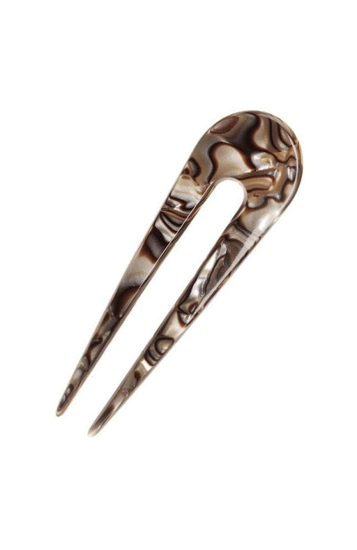 Onyx faux shell hair pin for bun, Classic Hair Pin by France Luxe