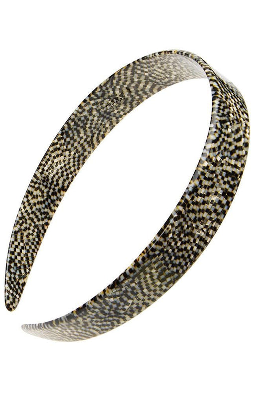 Opera Silver 3/4" Wide Headband, handmade France Luxe