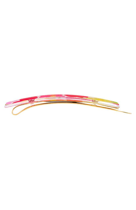 Decorative Floral Bobby Pins, side view, Pink Osaka Collection, by France Luxe
