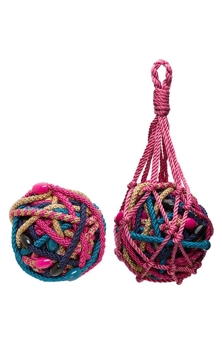 Grab and Go Hair Tie Ball, teal, pink, gold