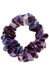 Purple Leopard Print Silk Scrunchie, small, by L. Erickson USA