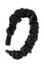 L. Erickson USA 1/2" Medici Headband - Black, Silk Charmeuse