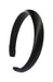 L. Erickson USA 1" Padded Wide Headband - Black, Silk Charmeuse