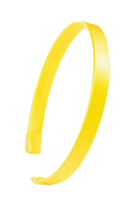 L. Erickson USA 1/2" Ultracomfort Headband - Silk Charmeuse Buttercup Yellow, Silk Charmeuse