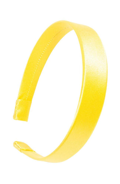 L.Erickson USA 1" Ultracomfort Headband - Buttercup Yellow, Silk Charmeuse