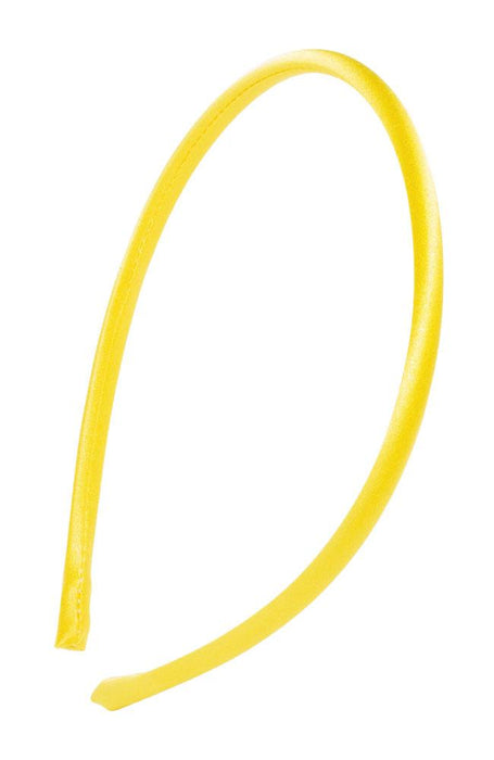 L. Erickson USA 1/4" Ultracomfort Headband - Silk Charmeuse Buttercup Yellow, Silk Charmeuse