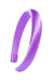 Padded Silk Purple Headband, L. Erickson USA 1" Padded Wide Headband - Electric Grape Purple, Silk Charmeuse