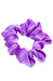 L. Erickson USA Medium Pony/Scrunchie - Electric Grape Purple, Silk Charmeuse