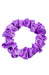 L. Erickson USA Small Pony/Scrunchie - Electric Grape Purple, Silk Charmeuse