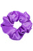 L. Erickson USA Large Pony/Scrunchie - Electric Grape Purple, Silk Charmeuse
