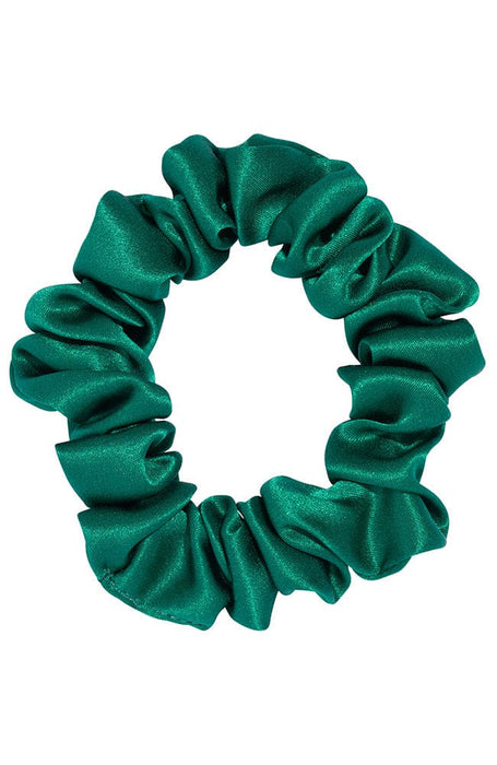 L. Erickson USA Small Silk Scrunchie, Emerald Green